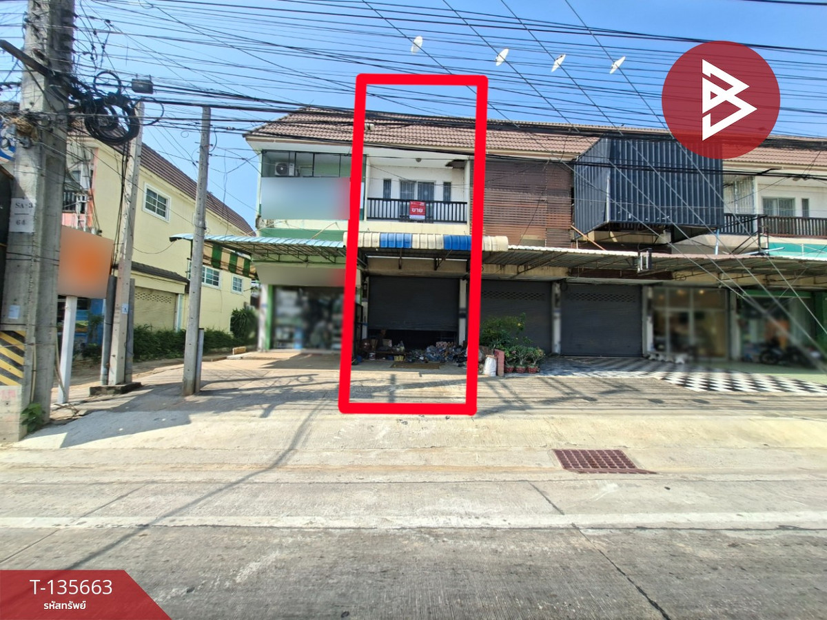 For SaleShop HouseRatchaburi : 2-story commercial building for sale, area 26 square meters, Phlap Phla Island, Ratchaburi, good location.