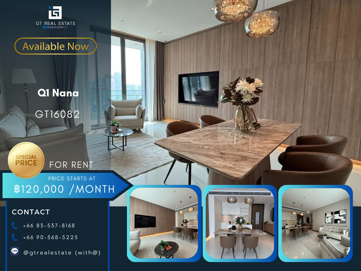 For RentCondoNana, North Nana,Sukhumvit13, Soi Nana : ✨ GT16082 | Q1 Sukhumvit | BTS Nana | New Room