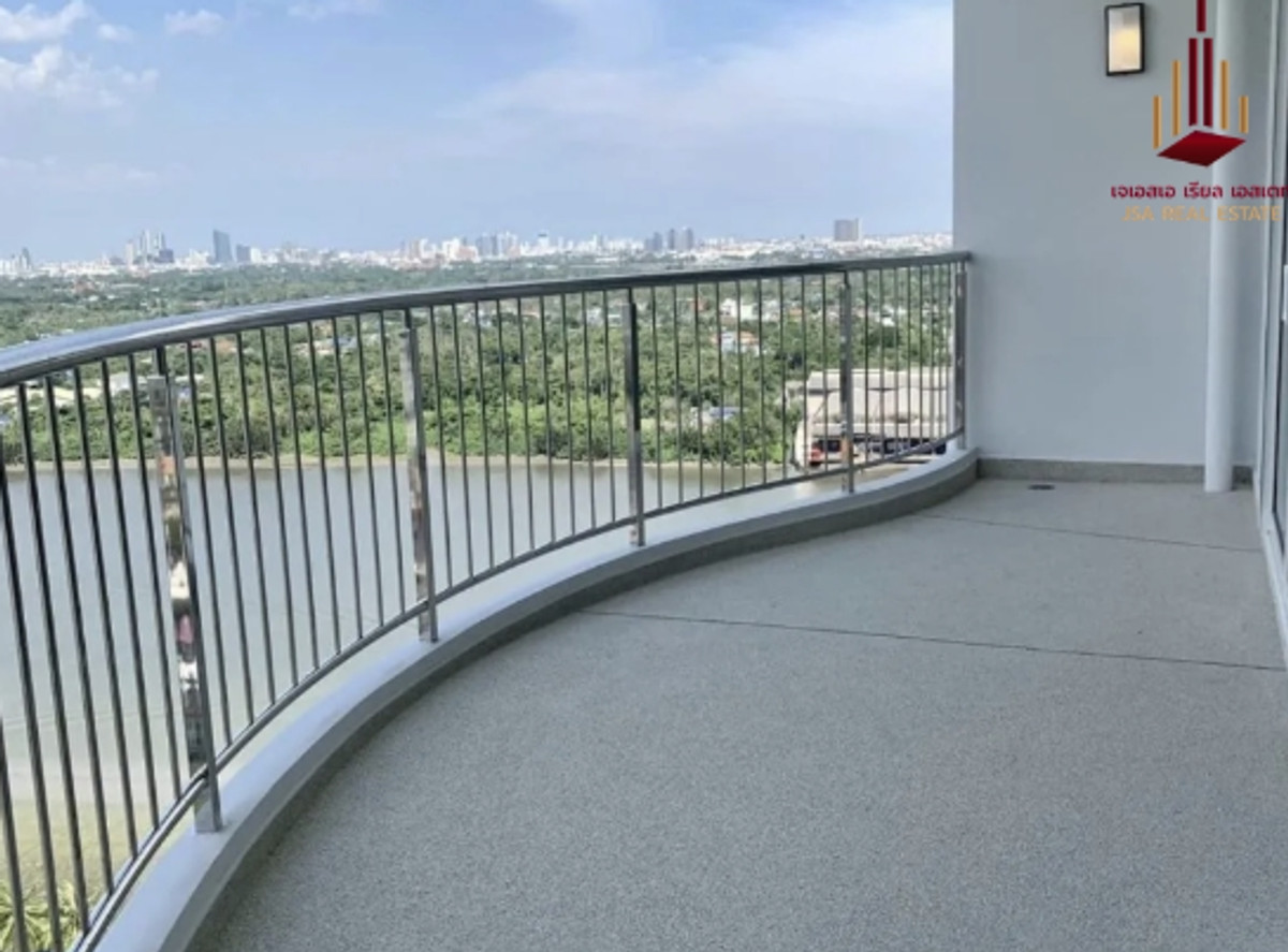 For SaleCondoRama3 (Riverside),Satupadit : ✨ Supalai Riva Grande for sale ✨Only 13 MB, best price in the market.  For a room with a full river + garden view like this There is a room ready to make an appointment to view. If interested, contact Mr. James Mar.