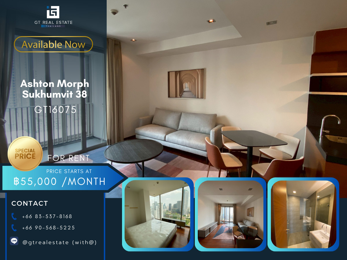 ให้เช่าคอนโดสุขุมวิท อโศก ทองหล่อ : 🐶 GT16075 | Ashton Morph Sukhumvit 38 (Pet Friendly)