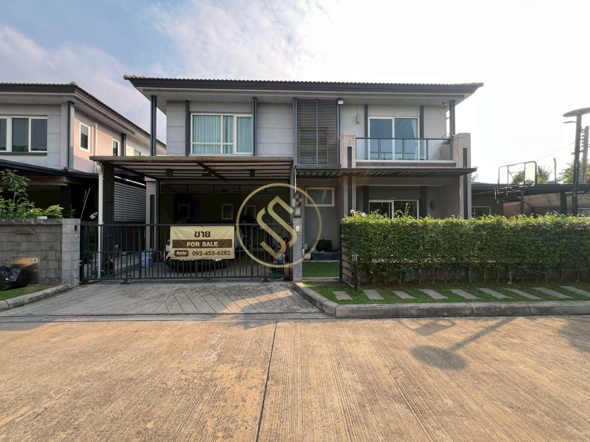 ขายบ้านนนทบุรี บางใหญ่ บางบัวทอง : ขายด่วน บ้านเดี่ยว 2 ชั้น โครงการ The City ราชพฤกษ์ ตำบลบางเลน อำเภอบางใหญ่ บ้านสวย หลังริม หน้าสวนร่มรื่น