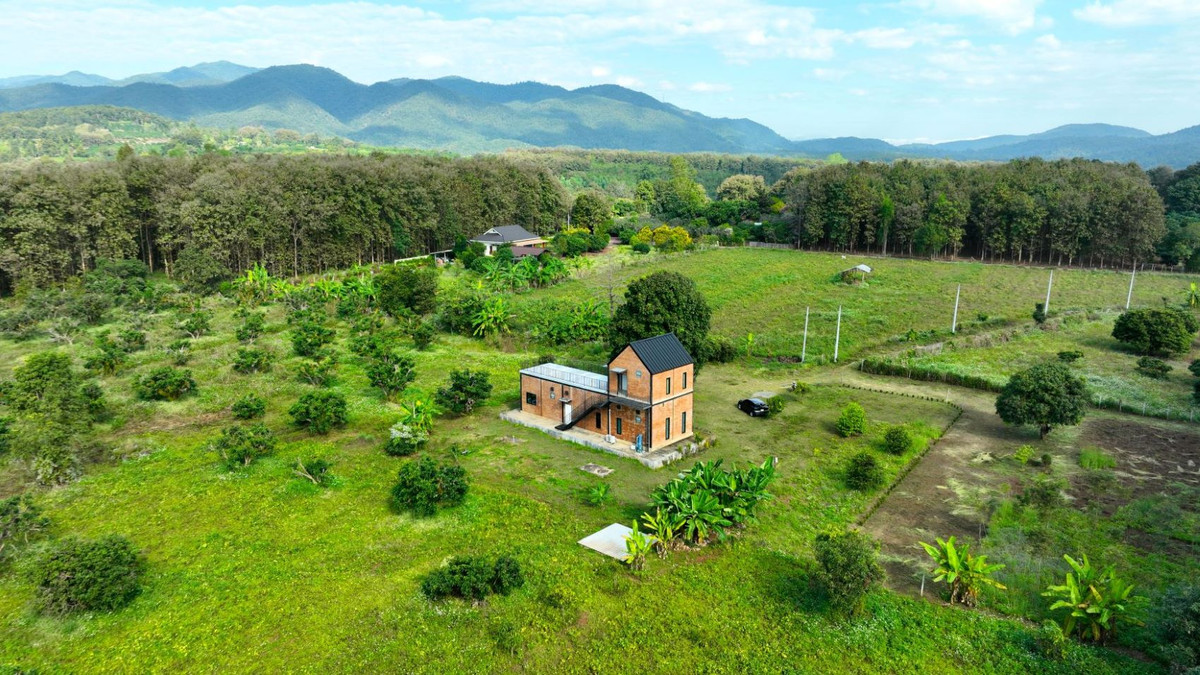 For SaleLandChiang Mai : Land for sale with vacation home, Mae Taeng District, Inthakhin Subdistrict, Chiang Mai Province, area 5 rai 2 ngan 33.2 sq m.