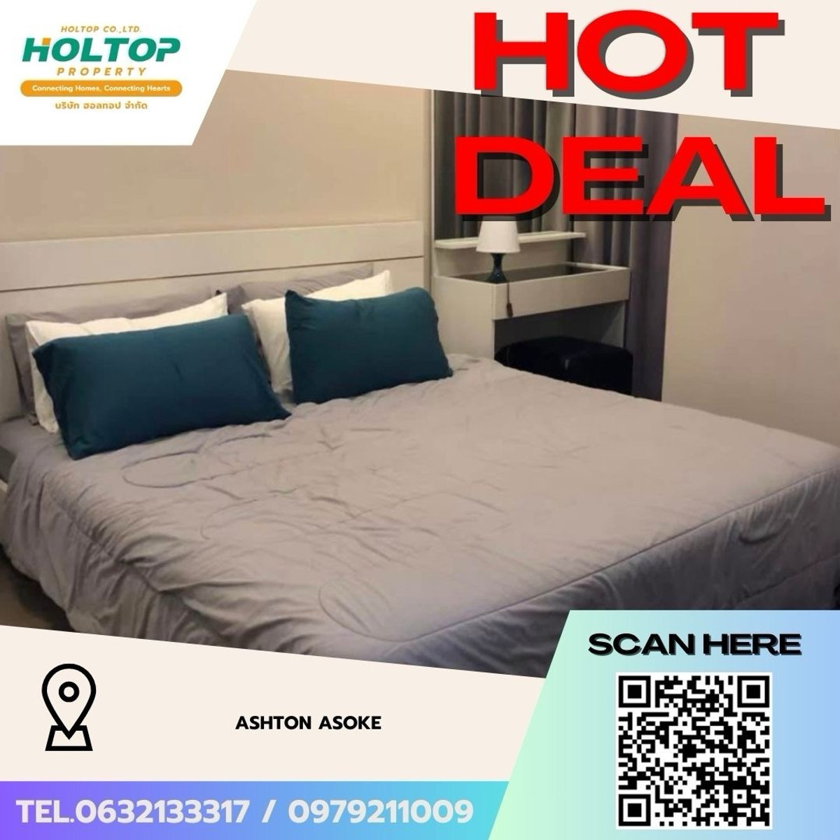 For RentCondoSukhumvit, Asoke, Thonglor : #Z4964💥 140369 🔥Condo for rent ASHTON Asoke