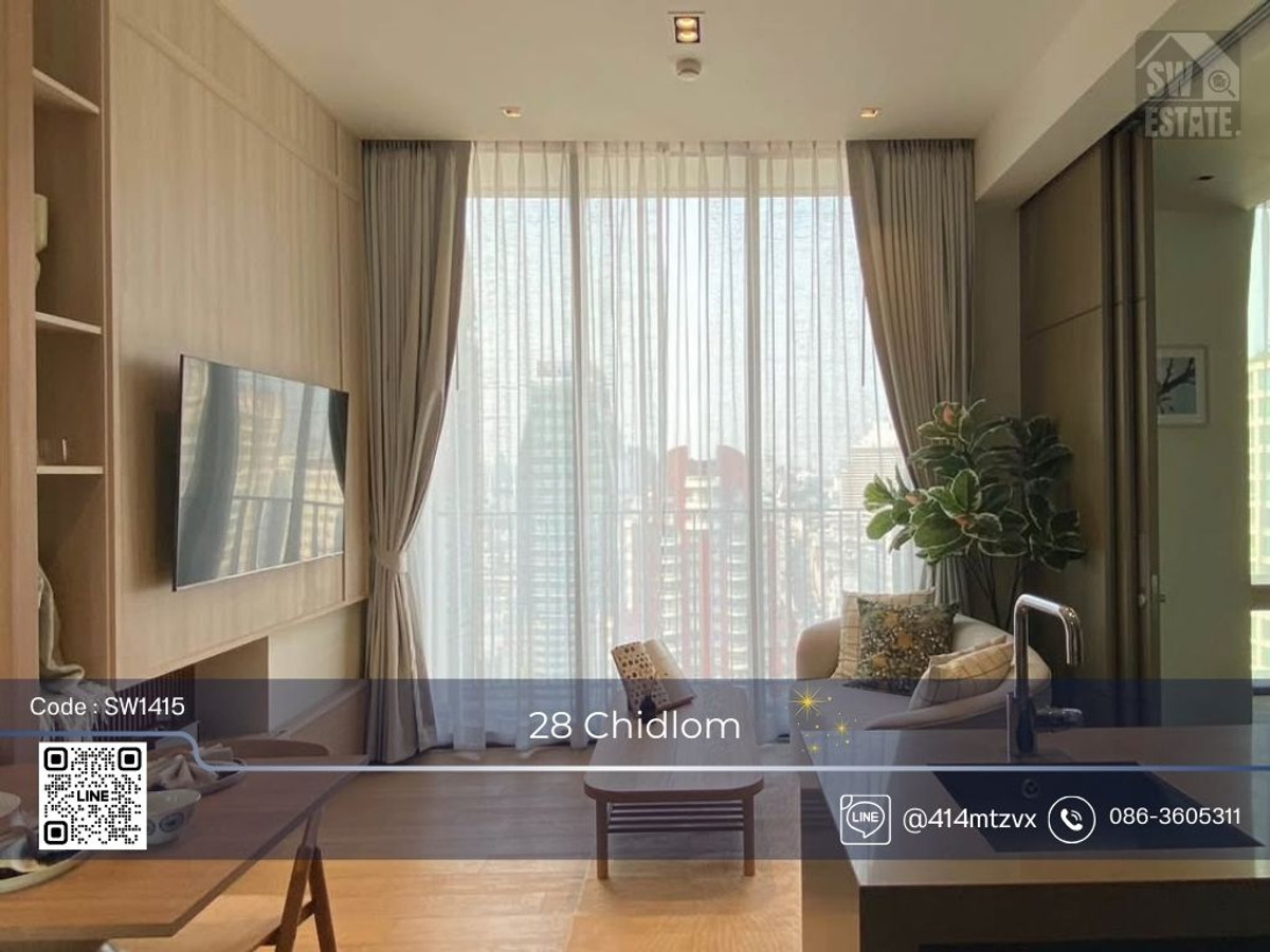For RentCondoWitthayu, Chidlom, Langsuan, Ploenchit : ✨️ Condo for rent 28 Chidlom, beautifully decorated, ready to move in✨