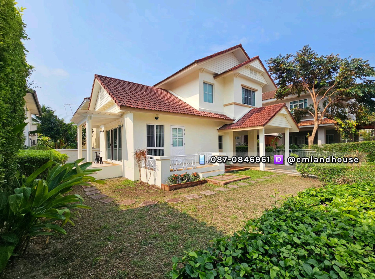 ขายบ้านเชียงใหม่ : บ้านสวย 72 ตรว. ในโครงการแลนด์แอนด์เฮ้าส์สันทราย ใกล้แยกหนองจ๊อม 2 กม. ใกล้รวมโชค 5 กม. ใกล้เมือง 6 กม. โครงการมีสโมสร สระว่ายน้ำ ฟิตเนส