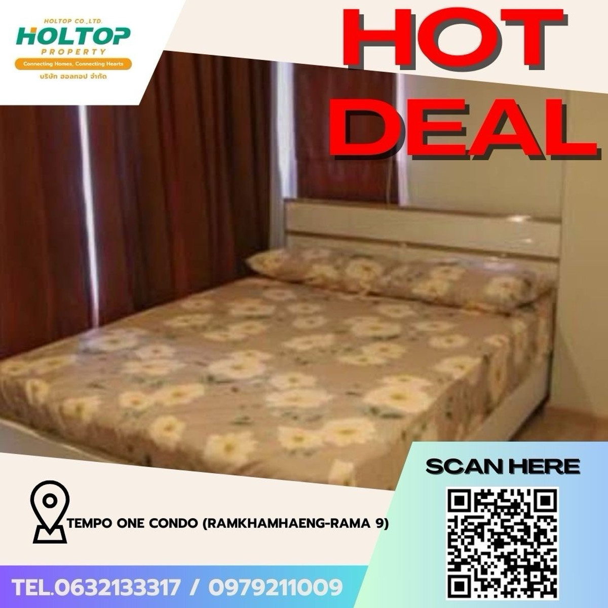 ให้เช่าคอนโดรามคำแหง หัวหมาก : #Z4971💥 140369 🔥ให้เช่าคอนโด Tempo One Condo (Ramkhamhaeng-Rama 9) (รหัสเดิม Z1847)