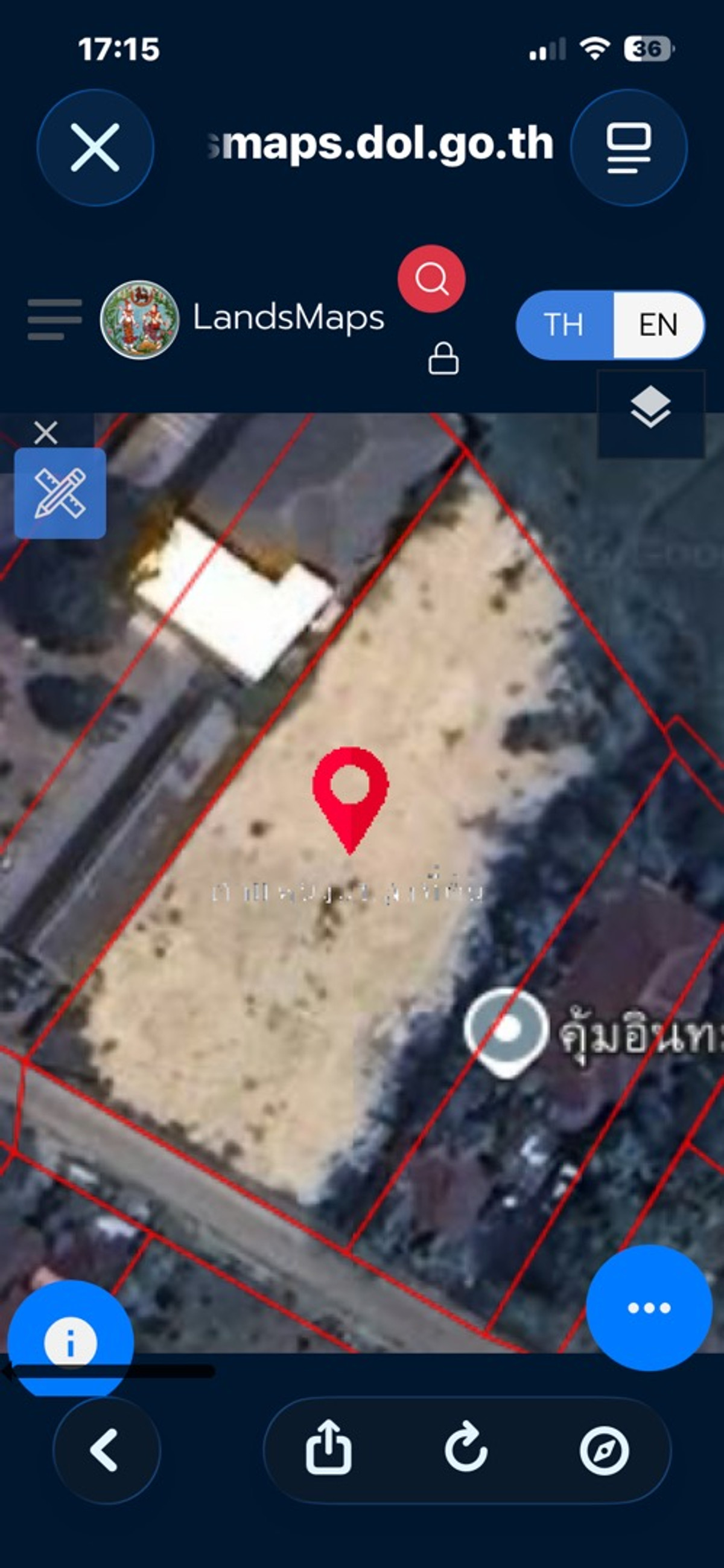 For SaleLandLamphun : Land for sale, 1 rai, in the heart of Lamphun city, Soi Permmit, already filled, 8500 baht per square wa.