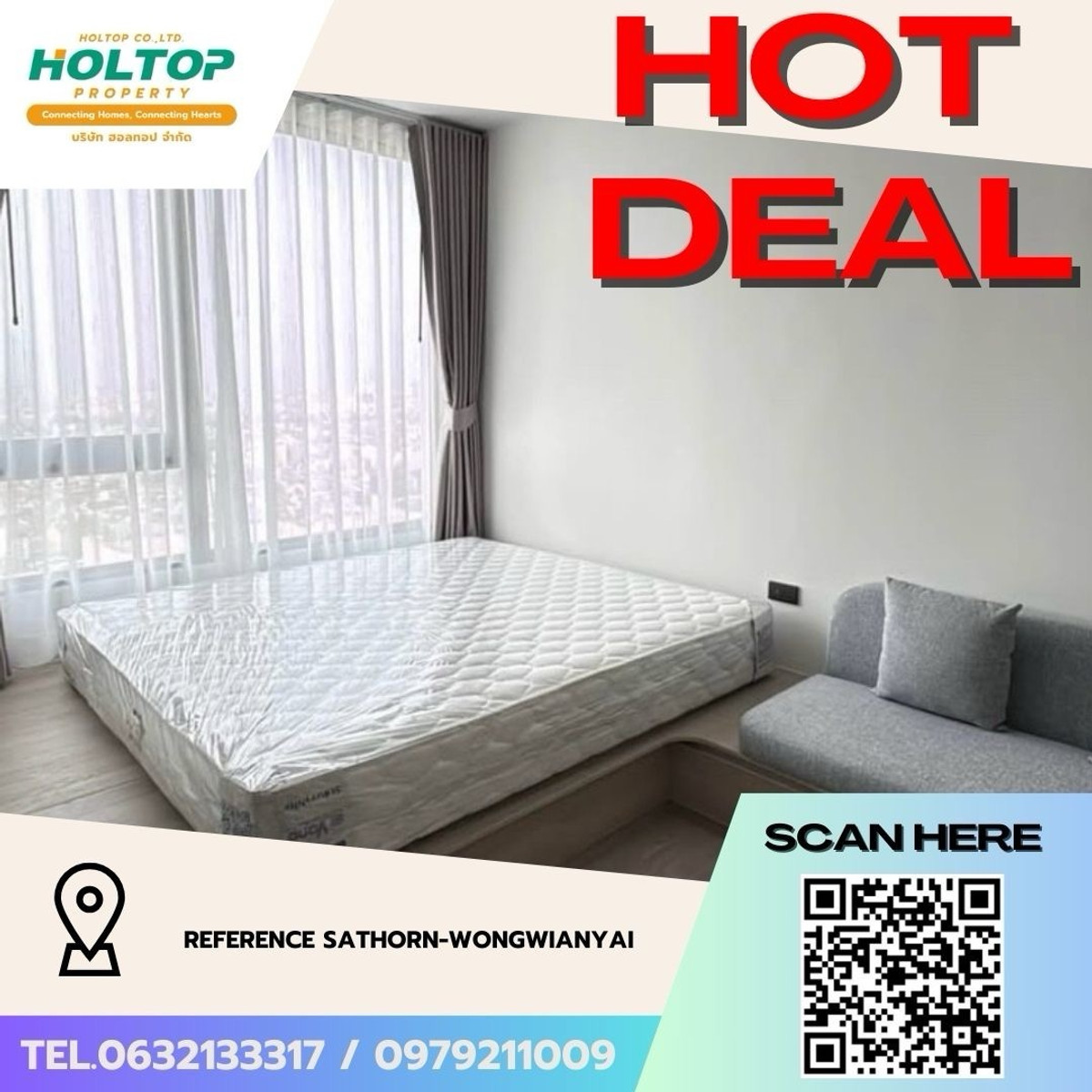 For RentCondoWongwianyai, Charoennakor : #Z4961💥 140369 🔥Condo for rent Reference Sathorn-Wongwianyai (original code S3263)