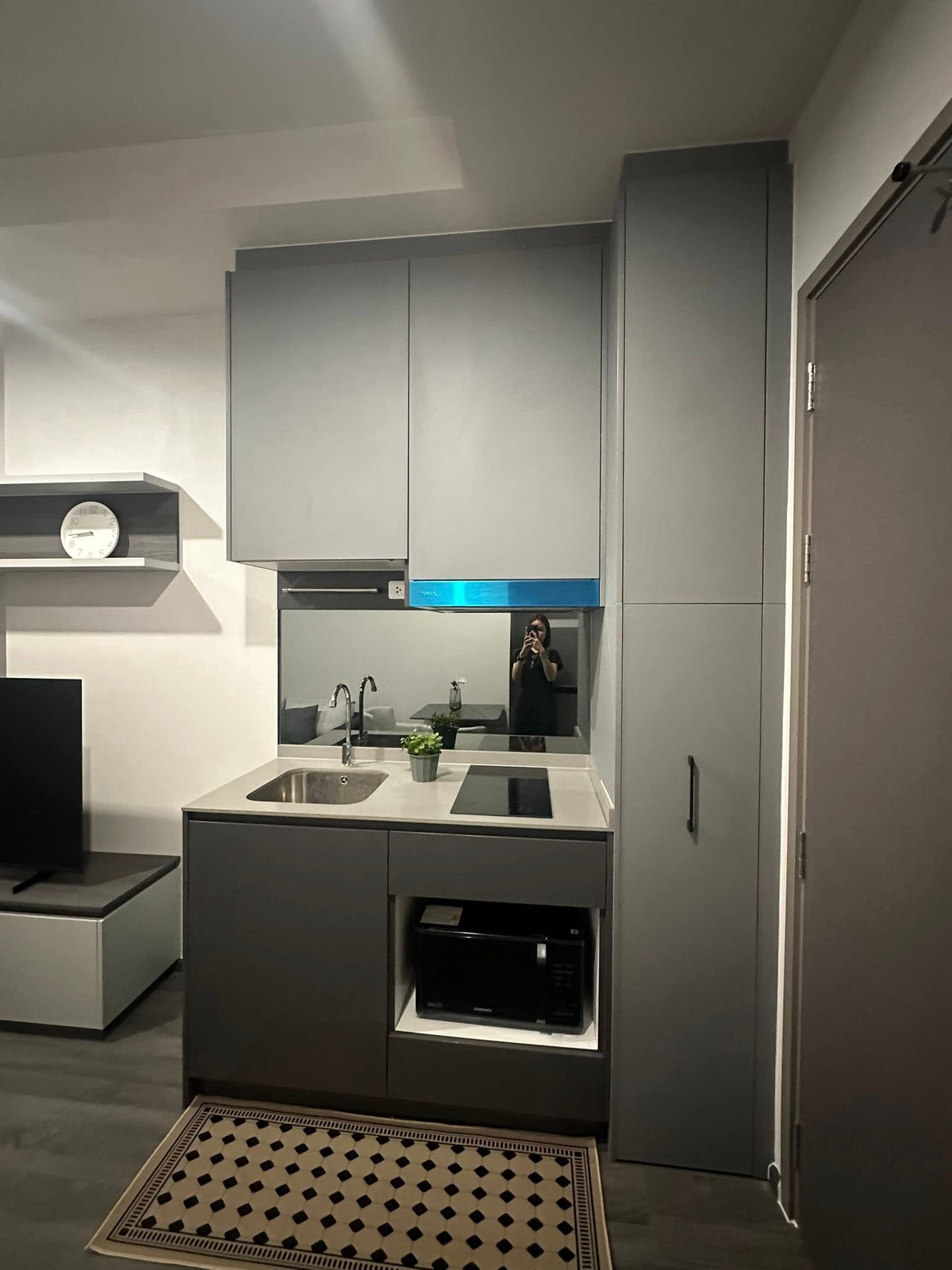 For RentCondoKhlongtoei, Kluaynamthai : Condo for rent, Ideo Sukhumvit-Rama 4 (Ideo Sukhumvit-Rama 4), 25th floor, area 35 Sqm., room type 1BD (1 bedroom, 1 bathroom, 1 living room + kitchen), complete furniture, electrical appliances, brand new, ready to move in, rental price 25,000 baht/month