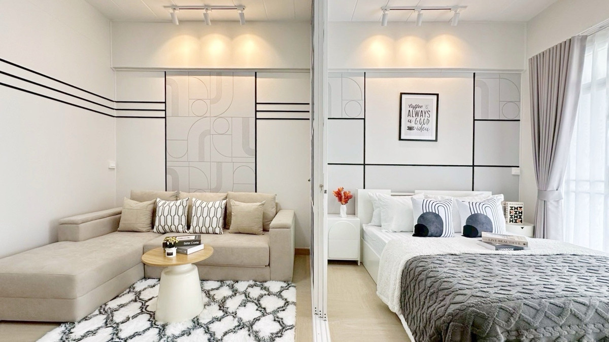 ขายคอนโดรามคำแหง หัวหมาก : ✨🔥 ราคาสุดปังกับห้องสุดโรแมนติกบนชั้น 18 ย่านรามคำแหง , ใกล้รถไฟฟ้าสายสีเหลืองม, ใกล้ เดอะ มอลล์บางกะปิ เฟอร์ครบ พร้อมอยู่ | ฝักข้าวโพด