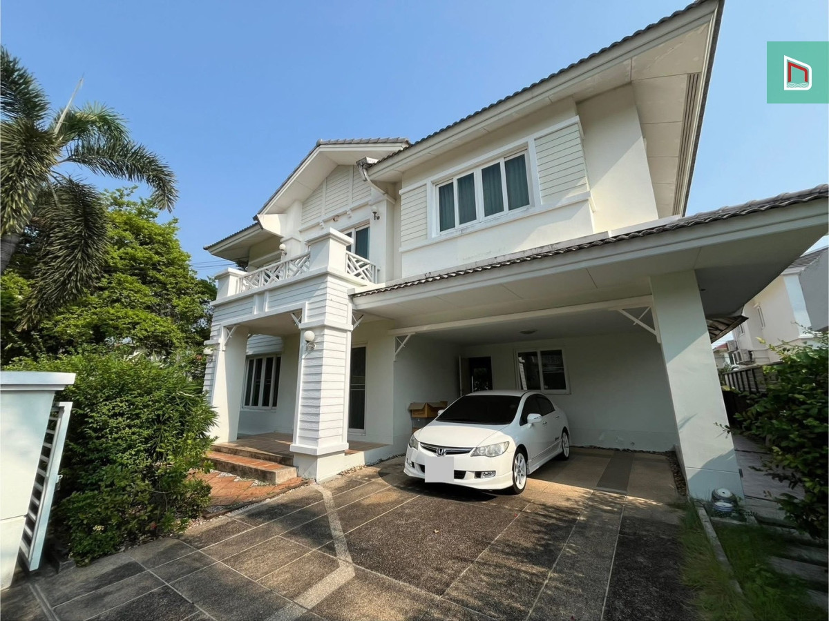 For SaleHouseNonthaburi, Bang Yai, Bangbuathong : Single house for sale, Casa Ville Ratchaphruek-Rattanathibet 2, large land, 89.9 sq m, north side, 4 bedrooms, 8.5 million, near central garden. Quiet and private, near MRT Tha It
