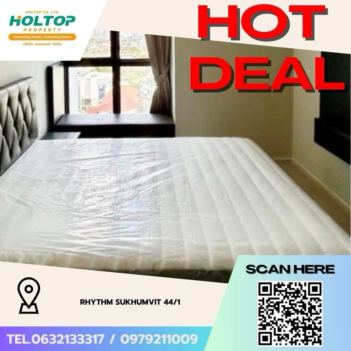 ให้เช่าคอนโดอ่อนนุช อุดมสุข : #Z4965💥 140369 🔥ให้เช่าคอนโด RHYTHM Sukhumvit 44/1