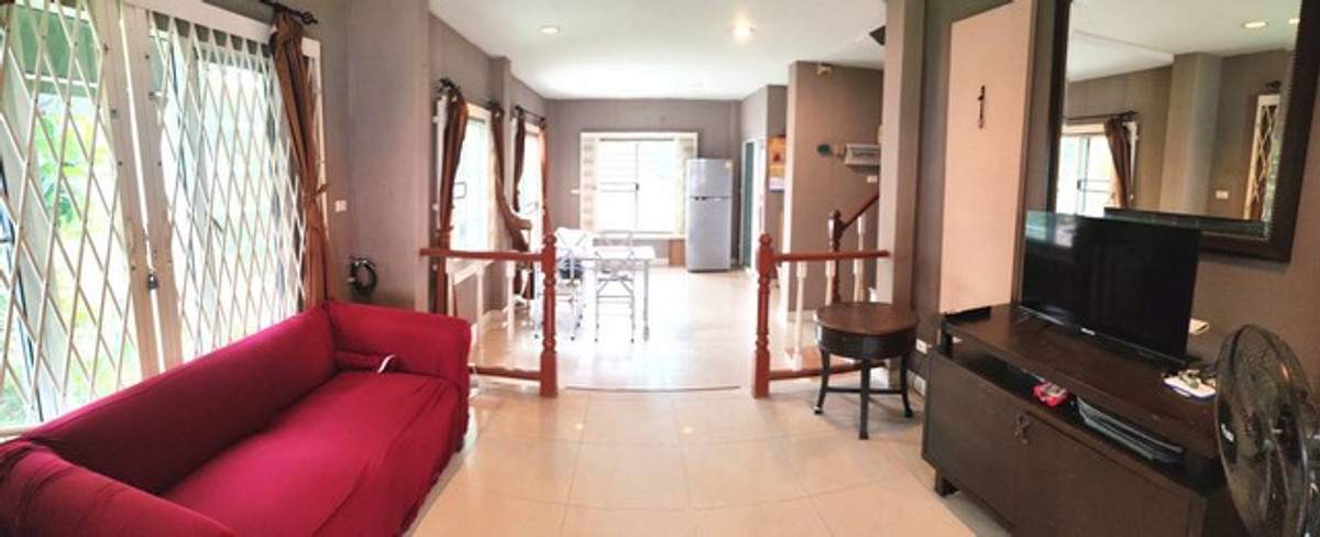 For RentHouseMin Buri, Romklao : HR3313 Sell/rent large detached house 60 sq m., potential location near 3 electric train lines & New Krungthep Kreetha Road, Perfect Park Village (Ramkhamhaeng-Suvarnabhumi)