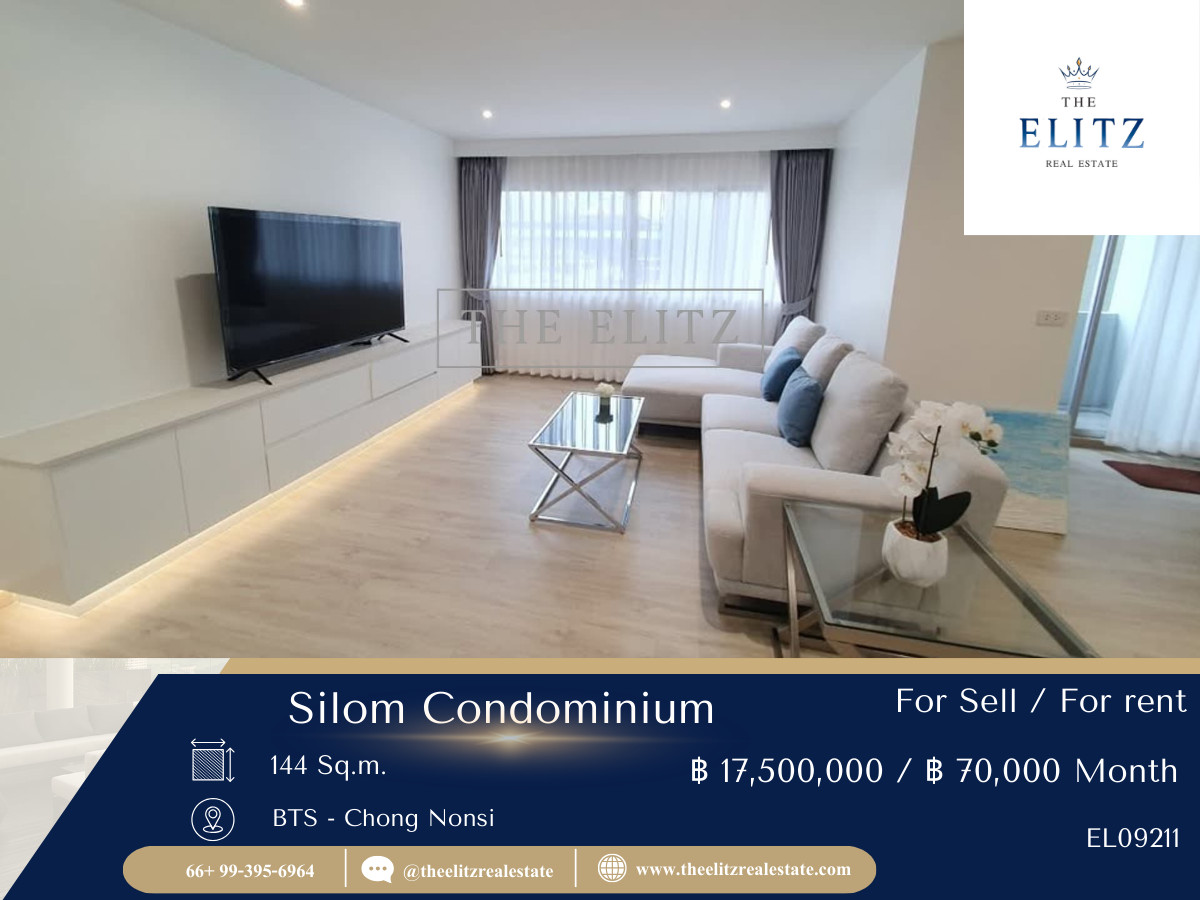 CondoSilom, Saladaeng, Bangrak : ✨ Invest in assets that will never decay, Silom Condominium, Saladaeng-Silom location. Easy to rent, good yield, always in demand 😊
