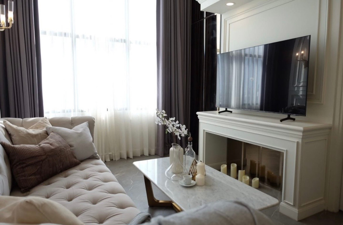 For RentCondoSathorn, Narathiwat : ⭐️ Knightsbridge Prime Sathorn ⭐️ Duplex 58 sq m. 2 bedrooms, 1 bathroom, fully decorated. Ready to move in