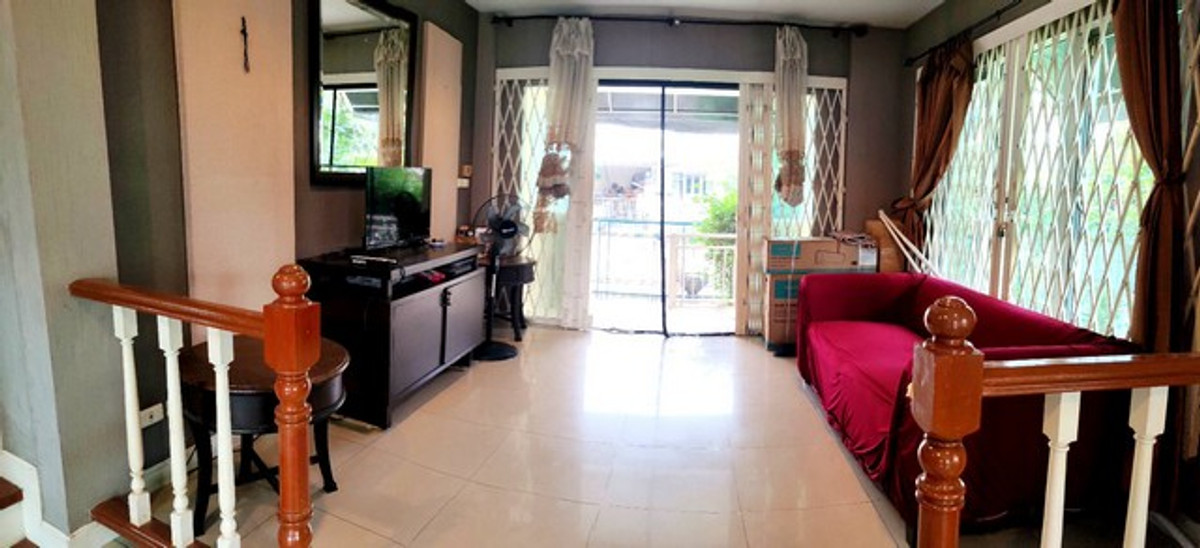 For RentHouseMin Buri, Romklao : HR3313 Sell/rent large detached house 60 sq m., potential location near 3 electric train lines & New Krungthep Kreetha Road, Perfect Park Village (Ramkhamhaeng-Suvarnabhumi)
