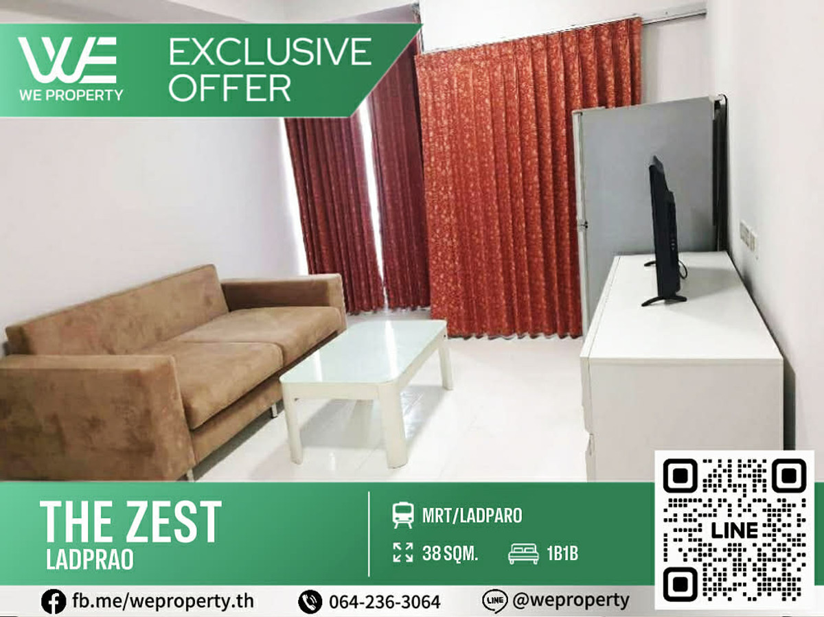 ขายคอนโดลาดพร้าว เซ็นทรัลลาดพร้าว : ห้องสวยชั้นสูงเฟอร์ฯครบ ราคาดีที่สุด⭐The Zest Ladprao (เดอะ เซสท์ ลาดพร้าว)