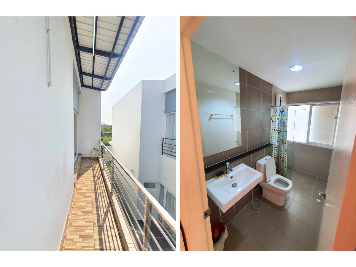 HouseMin Buri, Romklao : For sale, for rent, detached house in front of Parkway Aliv Park, Ramkhamhaeng (Parkway Chalet new phase), next to the BTS, 3 bedrooms, 4 bathrooms, beautiful house, no need to repair, ready to decorate.