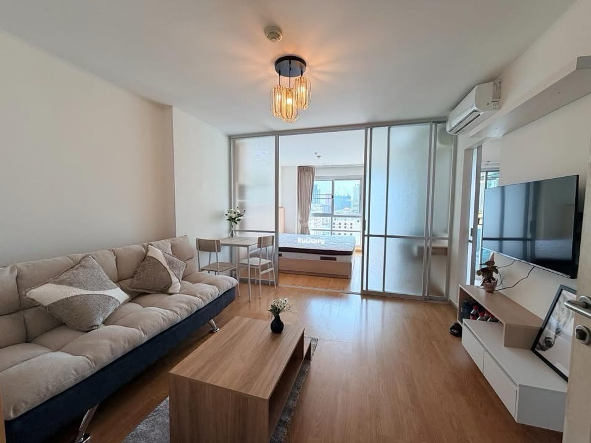 ให้เช่าคอนโดรัชดา ห้วยขวาง : 💕รีโนเวทใหม่✨U Delight @ Huaykawgยูดีไลท์@ห้วยขวาง * ขนาด: 32 ตร.ม.ชั้น 15 ตึก D เงียบสงบไม่มีเสียงรถรบกวน พร้อมเข้าอยู่💕