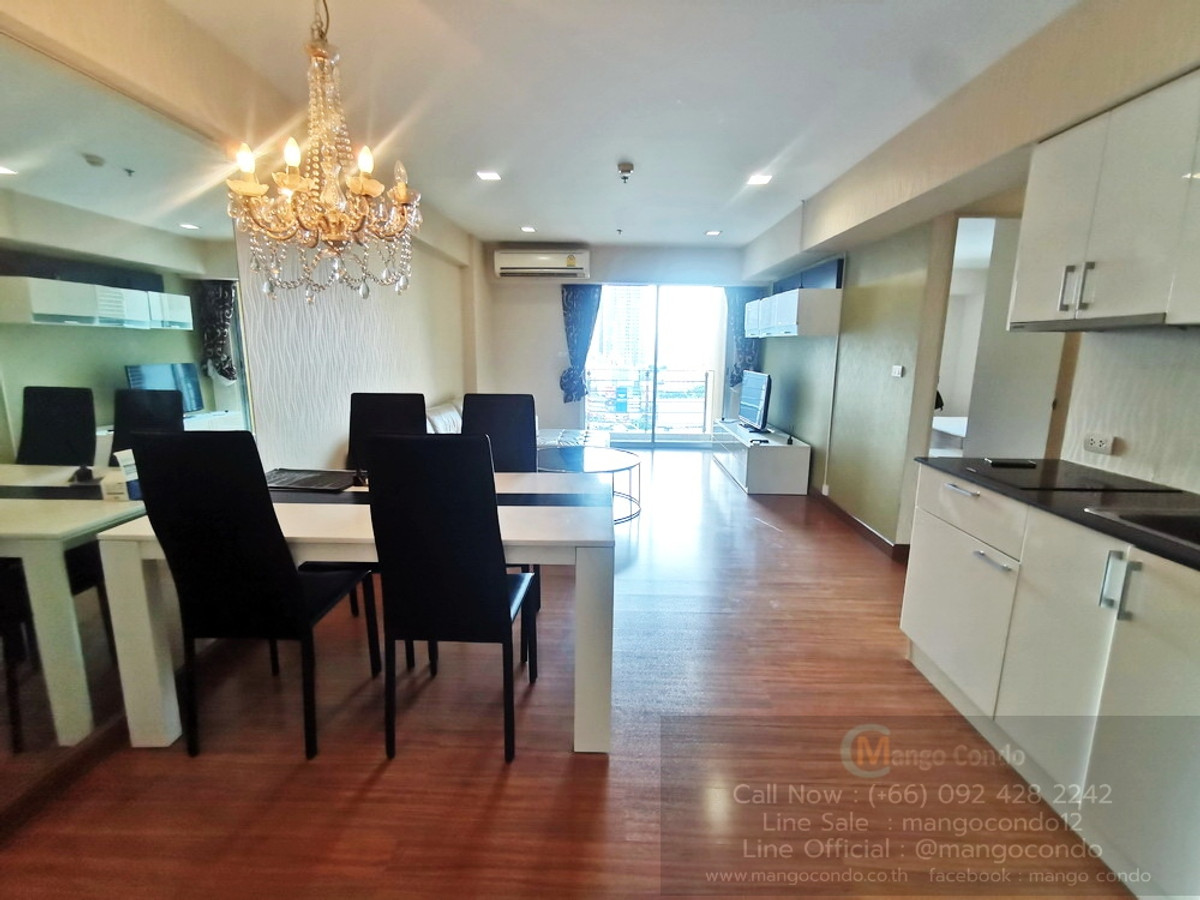 For SaleCondoRama9, Petchburi, RCA : For sale My Resort Bangkok Asoke size 69 sqm 2 bed 1 bath on 17 floor A tower