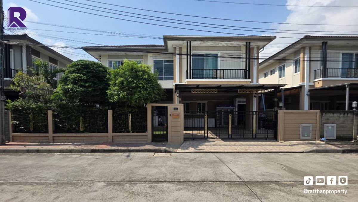 For SaleHousePattanakan, Srinakarin : 2-story detached house for sale, Passorn Prestige, Phatthanakan 38 (SH022)