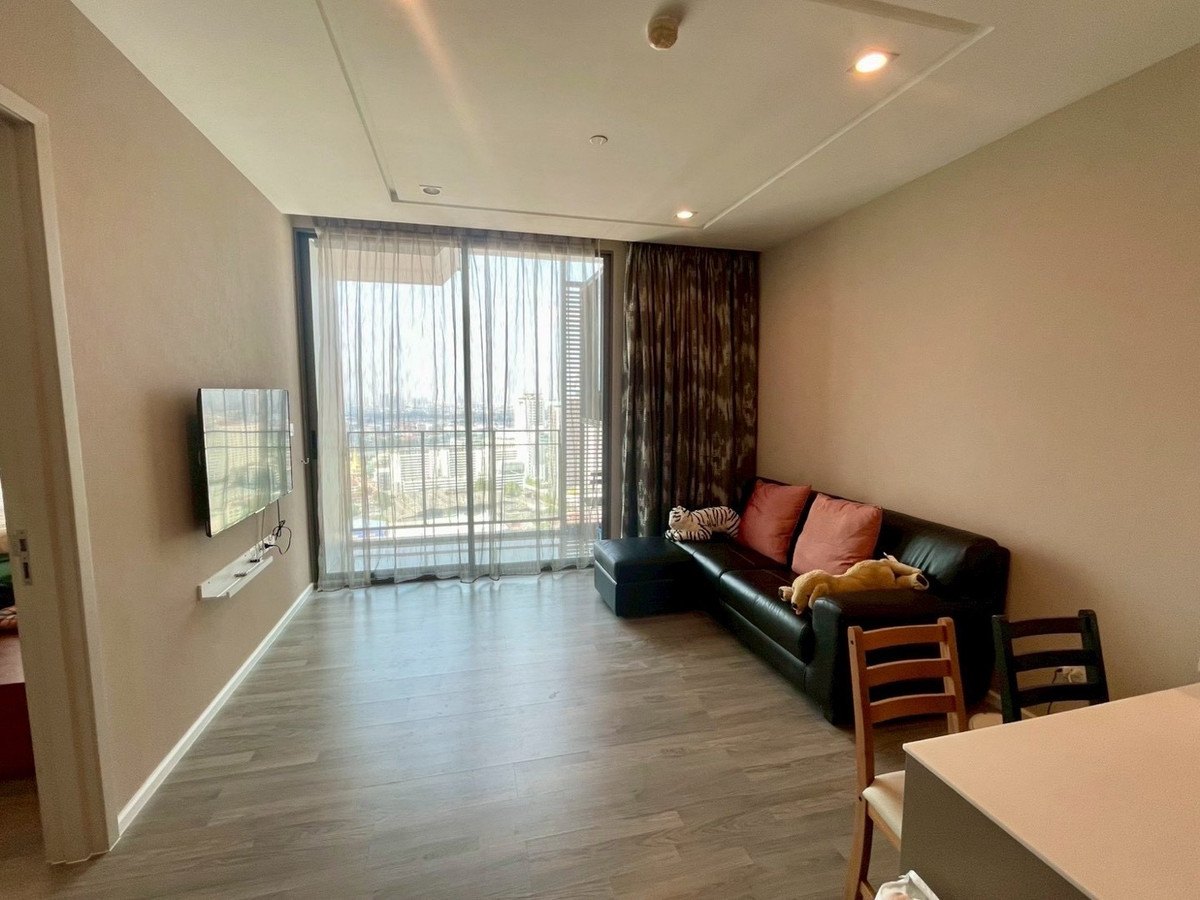 ให้เช่าคอนโดบางซื่อ วงศ์สว่าง เตาปูน : เช่า1นอน46ตรม ห้องมุม วิวแม่น้ำ วิวรถไฟฟ้า สวย ชั้นสูง พร้อมอยู่