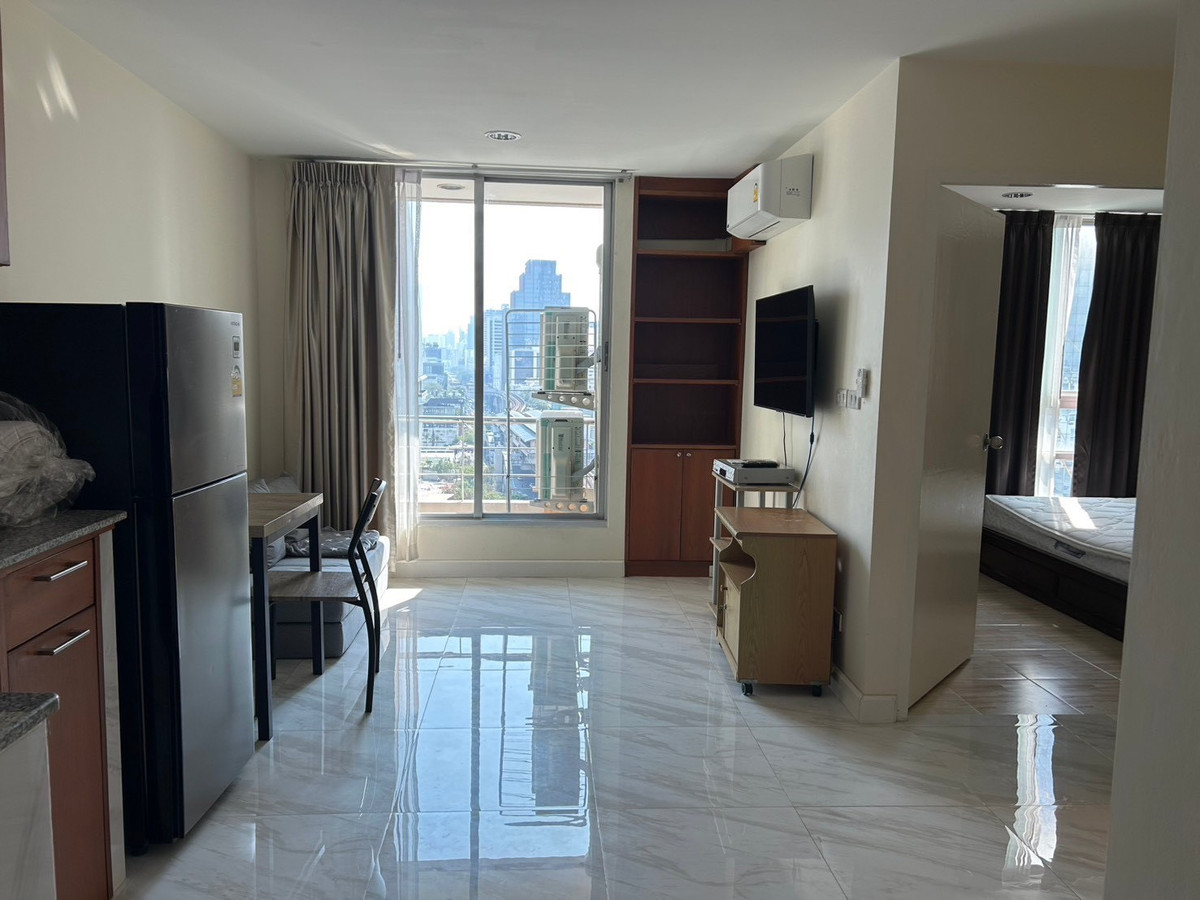 For RentCondoRatchathewi,Phayathai : ★ Baan Pathumwan ★ 45 sq m., 15th floor (2 bedroom, 1 bathroom), ★ near BTS Phaya Thai ★ near Siam Paragon, Siam Square, MBK ★ Many amenities ★ Complete electrical appliances