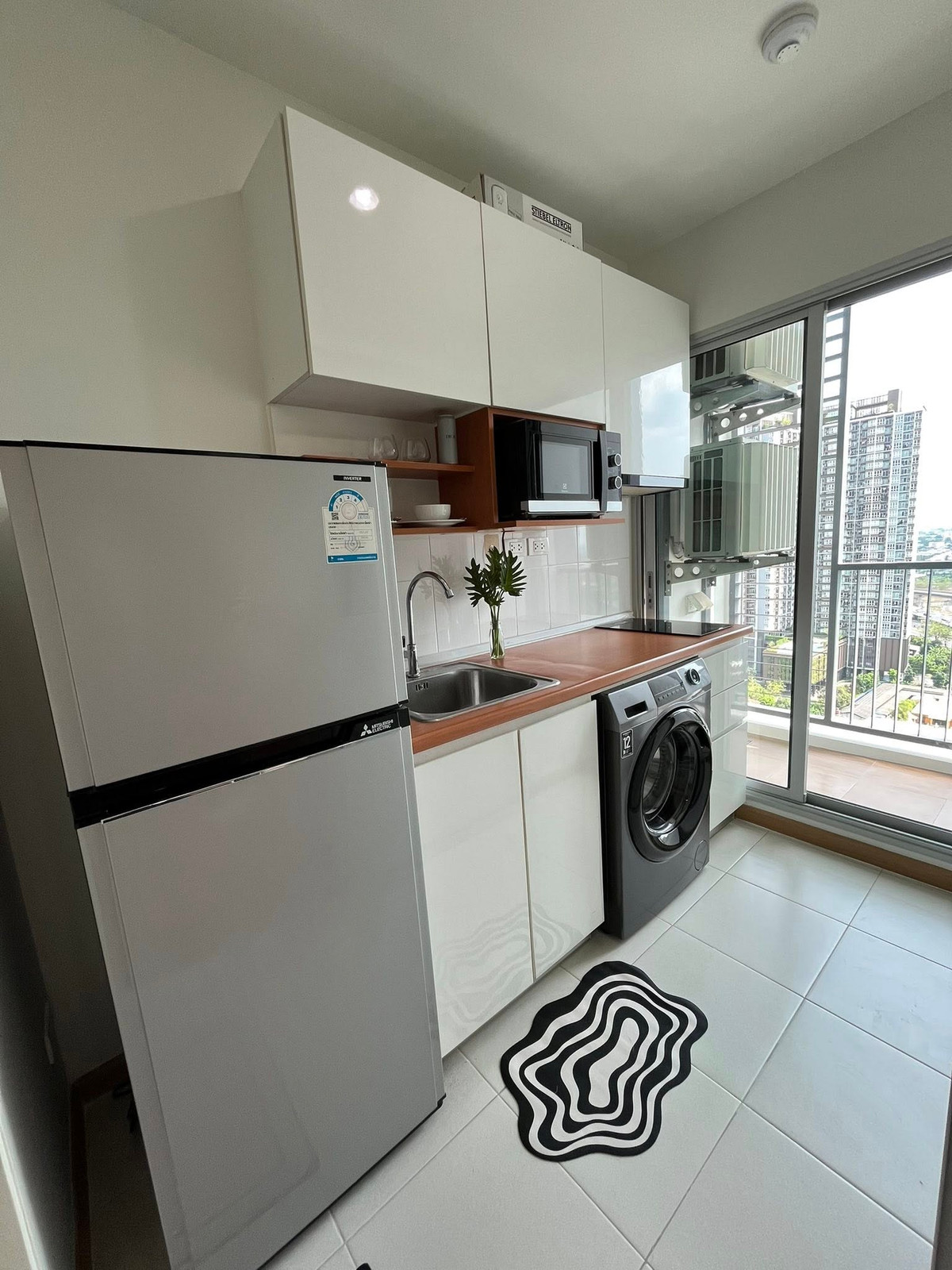 For RentCondoThaphra, Talat Phlu, Wutthakat : ⭐️ The President Sathorn - Ratchaphruek 2⭐️1 bedroom, 1 bathroom, 30 sq m., fully furnished with electrical appliances.