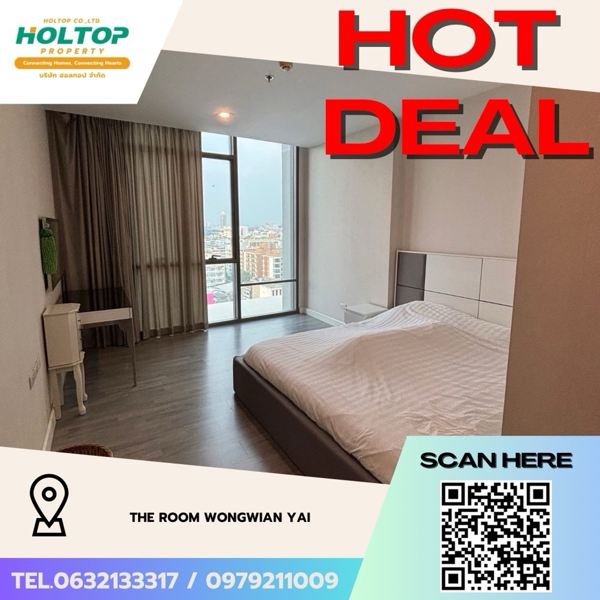 For RentCondoWongwianyai, Charoennakor : #Z4995💥 150369 🔥Condo for rent The Room Wongwian Yai