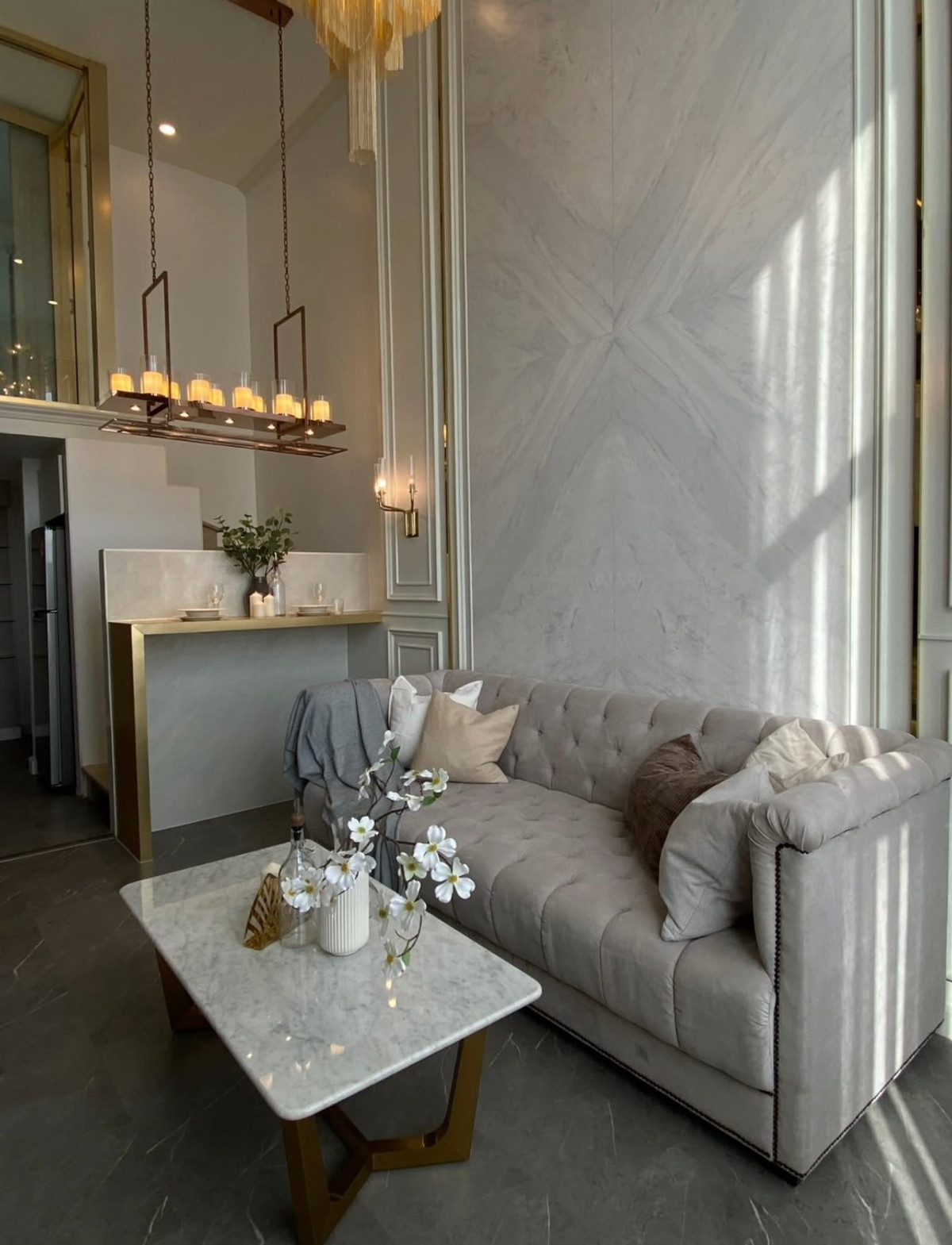 For RentCondoSathorn, Narathiwat : ⭐️ Knightsbridge Prime Sathorn ⭐️ Duplex 58 sq m. 2 bedrooms, 1 bathroom, fully decorated. Ready to move in