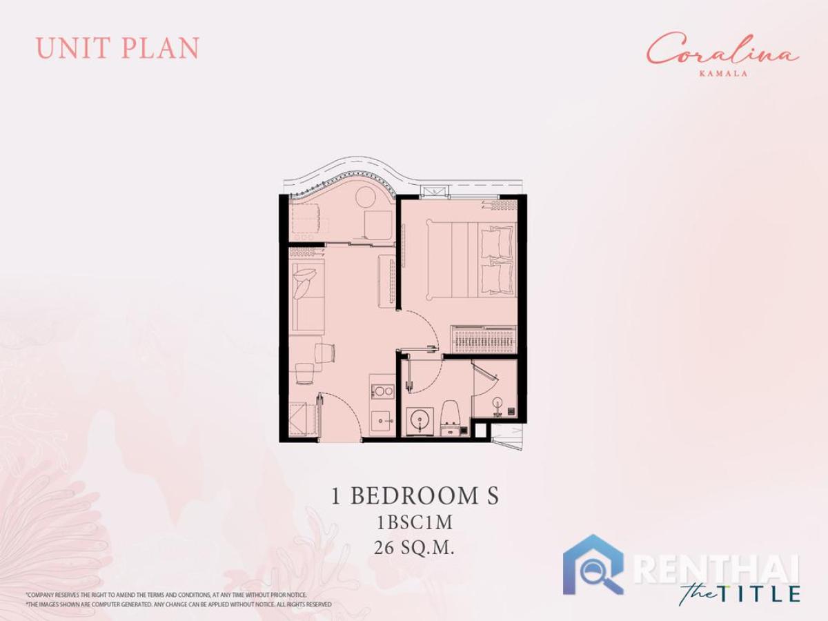 ขายคอนโดภูเก็ต : สำหรับ ขาย คอนโด 1 ห้องนอน ที่ The Title Coralina Kamala