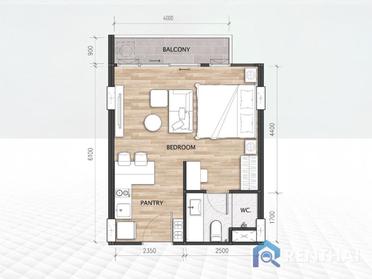 ขายคอนโดภูเก็ต : สำหรับ ขาย คอนโด สตูดิโอ ที่ Bellevue Lagoon