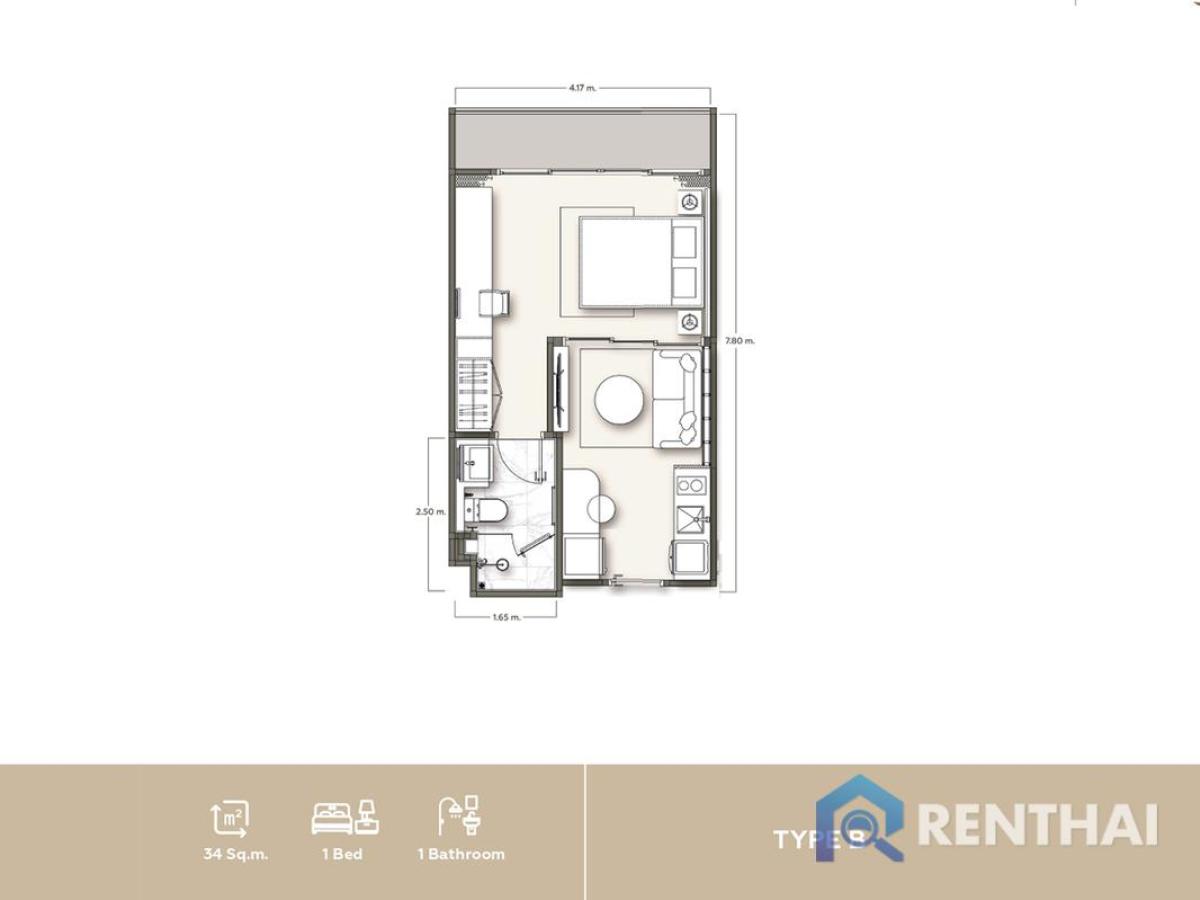 For SaleCondoPhuket : For sale condo 1 bedroom at Vibe Residence