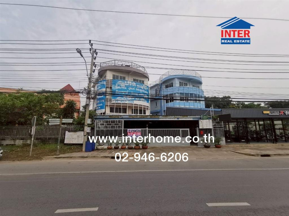 For SaleHome OfficeRama 2, Bang Khun Thian : Home office + house 3.5 floors, 107.9 sq m. Home office near Tha Kham fresh market. Bang Khun Thian Road - Chai Thale Road, Thian Thale Road, Rama 2 Road, Bang Khun Thian District Bangkok