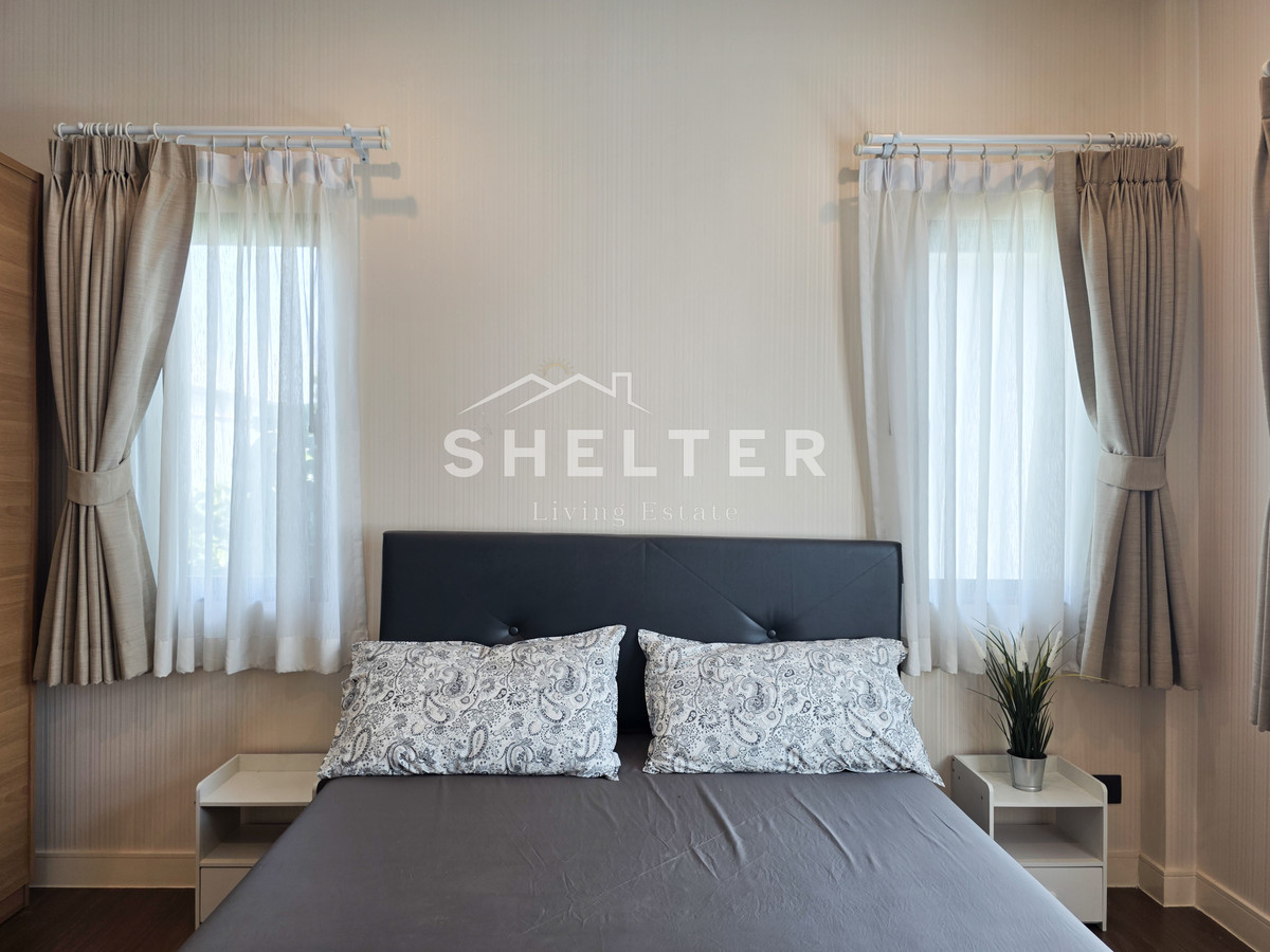 For RentHousePattanakan, Srinakarin : Single house for rent, ready to move in immediately, fully furnished, near Wellington International School 🏫