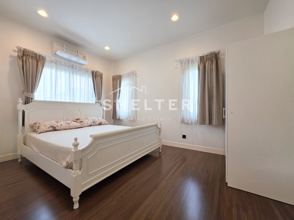 For RentHousePattanakan, Srinakarin : Single house for rent, ready to move in immediately, fully furnished, near Wellington International School 🏫