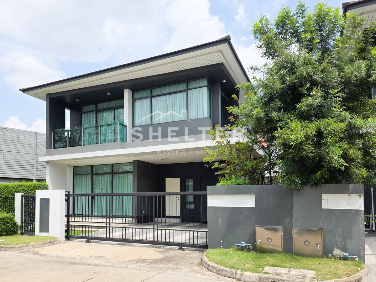 For RentHousePattanakan, Srinakarin : Single house for rent, ready to move in immediately, fully furnished, near Wellington International School 🏫