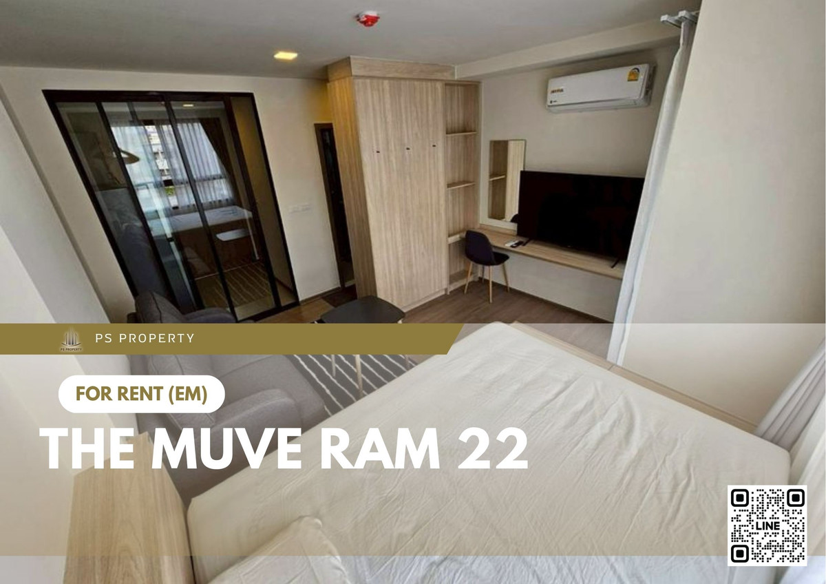 ให้เช่าคอนโดรามคำแหง หัวหมาก : ขายด่วน ✨ THE MUVE Ram 22 ✨ เฟอร์นิเจอร์ และ เครื่องใช้ไฟฟ้าครบ ใกล้ BTS