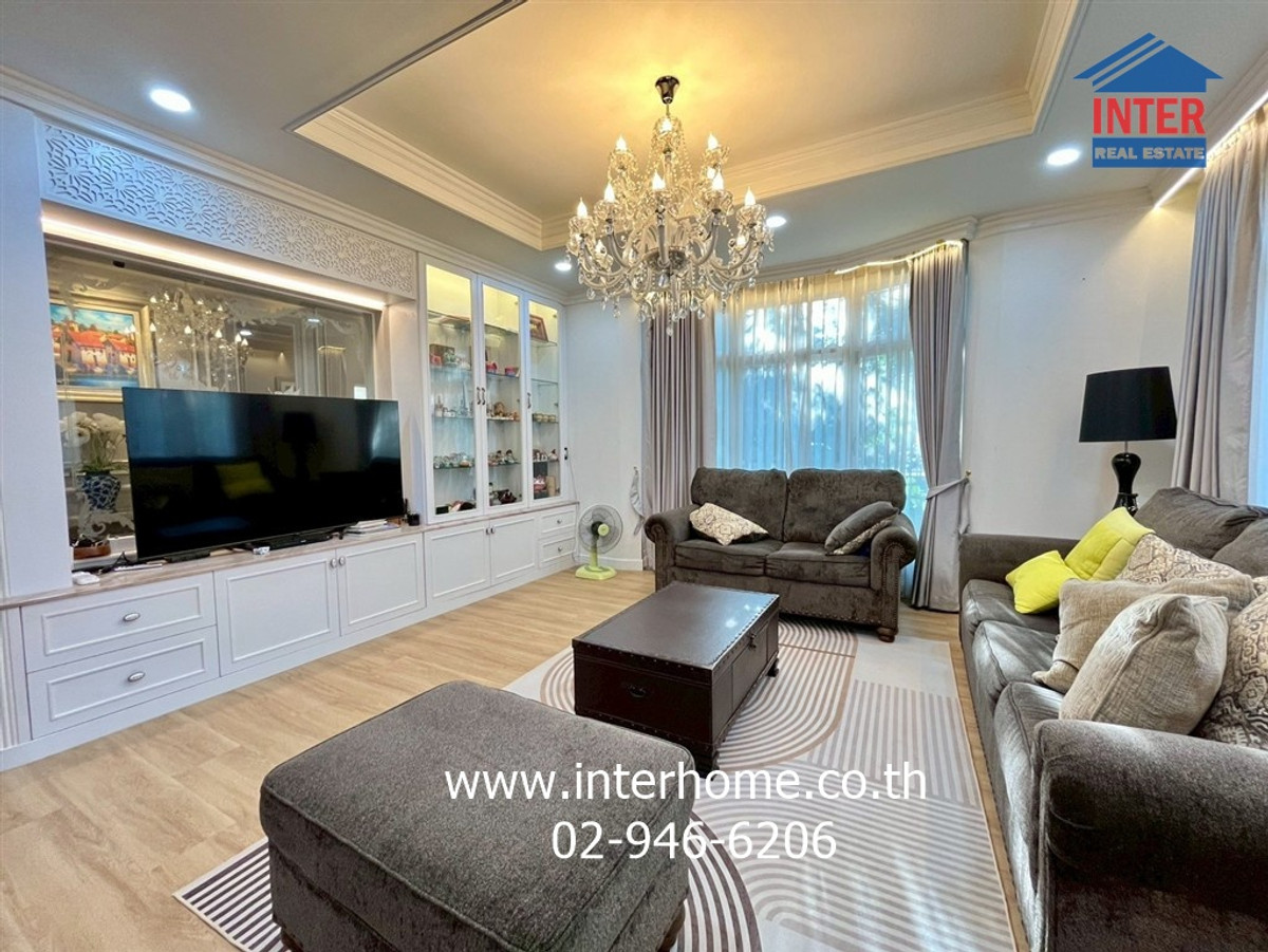 For SaleHousePhutthamonthon, Salaya : 2-story detached house, 100 sq m, Pathomporn Grand Home Village, Phutthamonthon Sai 3, Phran Nok-Phutthamonthon Road. Phutthamonthon Sai 3 Road, Bang Khae District, Bangkok