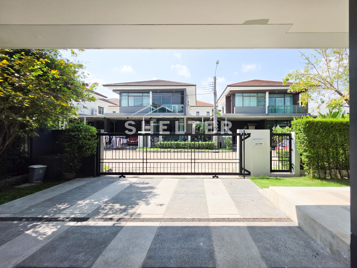 For RentHousePattanakan, Srinakarin : Single house for rent, ready to move in immediately, fully furnished, near Wellington International School 🏫