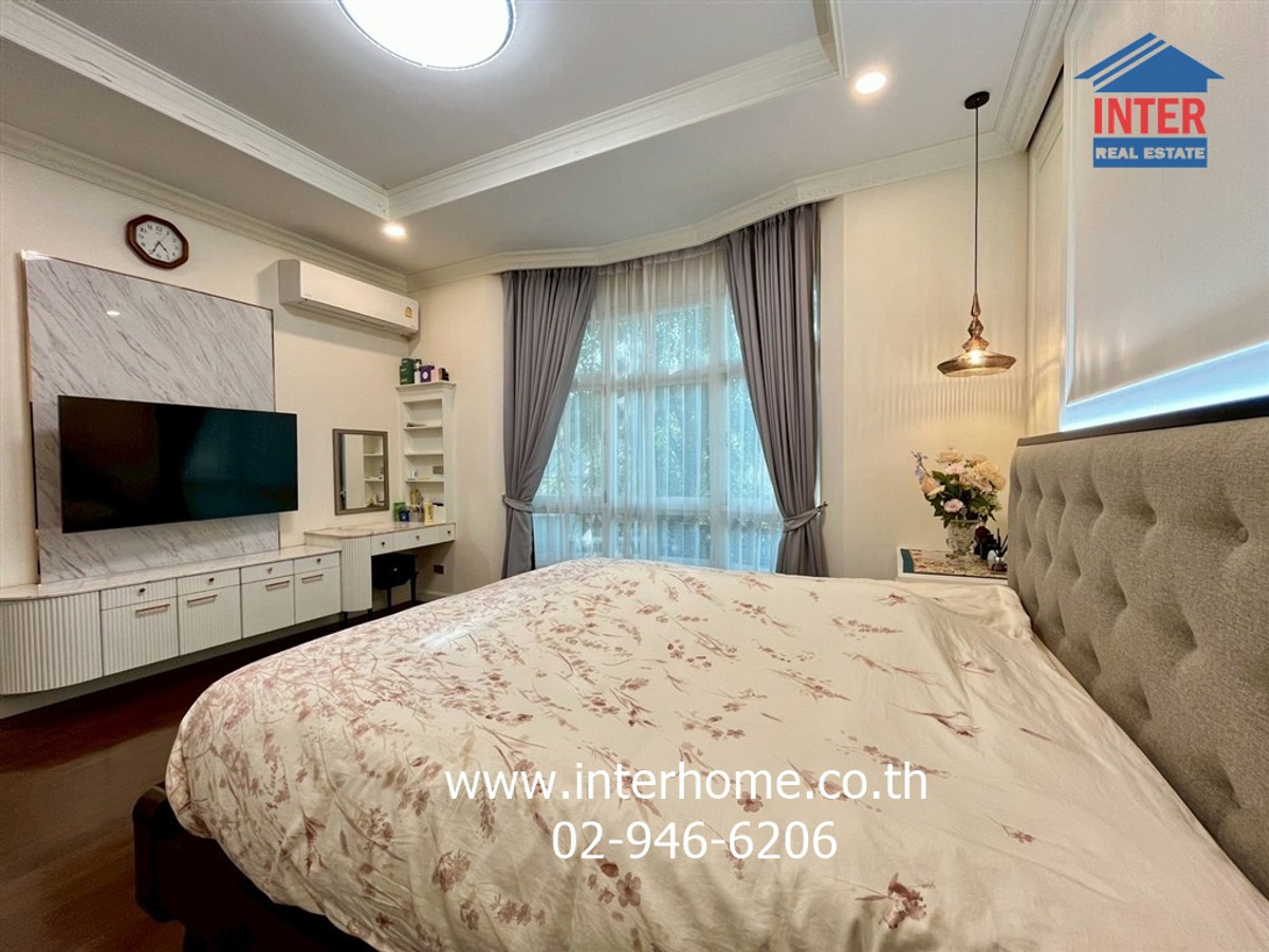 For SaleHousePhutthamonthon, Salaya : 2-story detached house, 100 sq m, Pathomporn Grand Home Village, Phutthamonthon Sai 3, Phran Nok-Phutthamonthon Road. Phutthamonthon Sai 3 Road, Bang Khae District, Bangkok