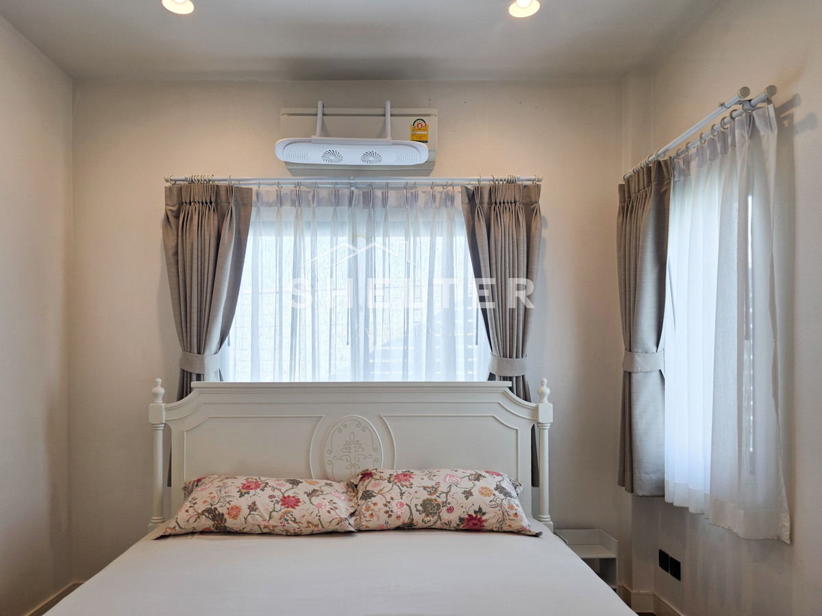 For RentHousePattanakan, Srinakarin : Single house for rent, ready to move in immediately, fully furnished, near Wellington International School 🏫