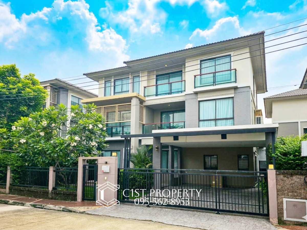 HouseVipawadee, Don Mueang, Lak Si : For rent/sale, 3-storey luxury house, Passorn, Songprapa, Don Mueang, area up to 60 sq m., usable area 275 sq m, 5 bedrooms, 6 bathrooms, special house, no house opposite, private zone, fully furnished, fully furnished, good location, convenient travel in