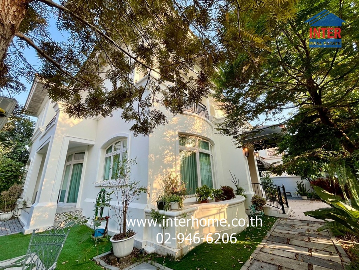 For SaleHousePhutthamonthon, Salaya : 2-story detached house, 100 sq m, Pathomporn Grand Home Village, Phutthamonthon Sai 3, Phran Nok-Phutthamonthon Road. Phutthamonthon Sai 3 Road, Bang Khae District, Bangkok