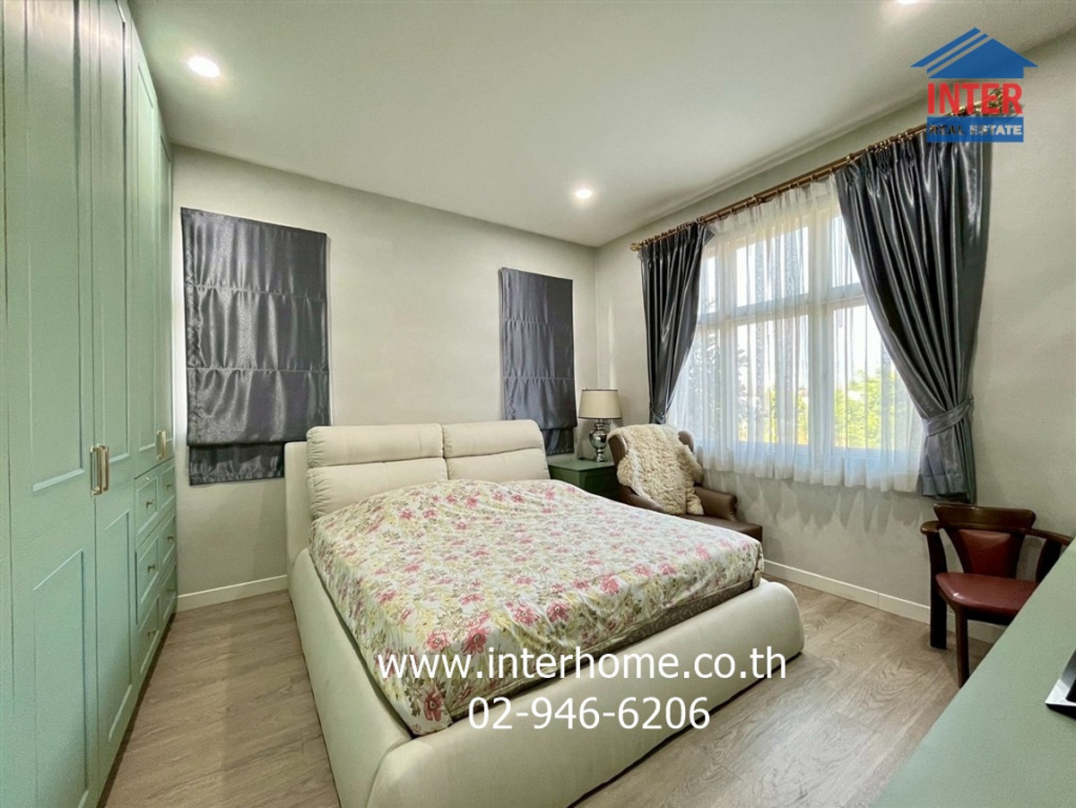 For SaleHousePhutthamonthon, Salaya : 2-story detached house, 100 sq m, Pathomporn Grand Home Village, Phutthamonthon Sai 3, Phran Nok-Phutthamonthon Road. Phutthamonthon Sai 3 Road, Bang Khae District, Bangkok