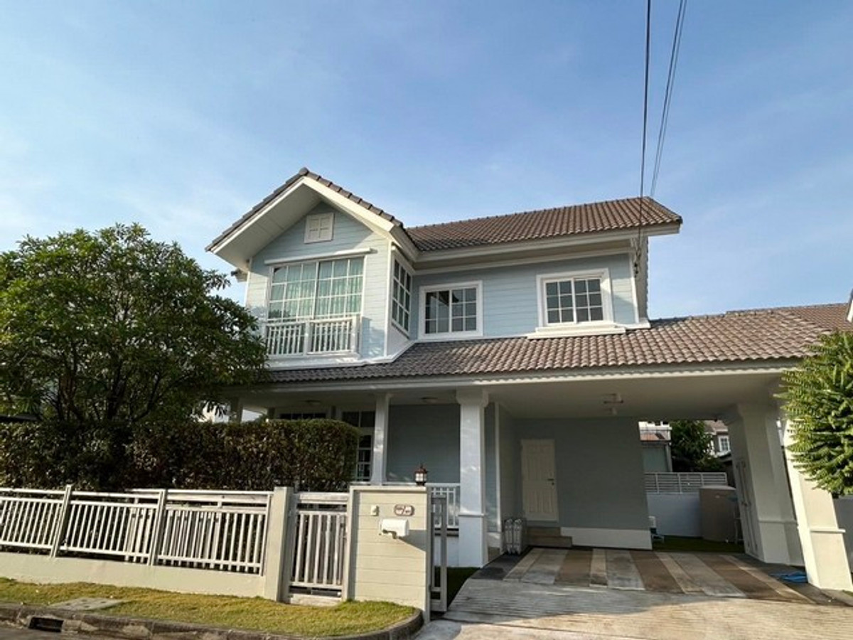 ให้เช่าบ้านนวมินทร์ รามอินทรา : HR3317ให้เช่าบ้านเดี่ยวหรู พร้อมอยู่ บุราสิริ ปัญญาอินทรา เฟอร์นิเจอร์ครบจัดเต็ม บรรยากาศรีสอร์ท วิวยุโรป หิ้วกระเป๋าเข้าอยู่ได้เลย