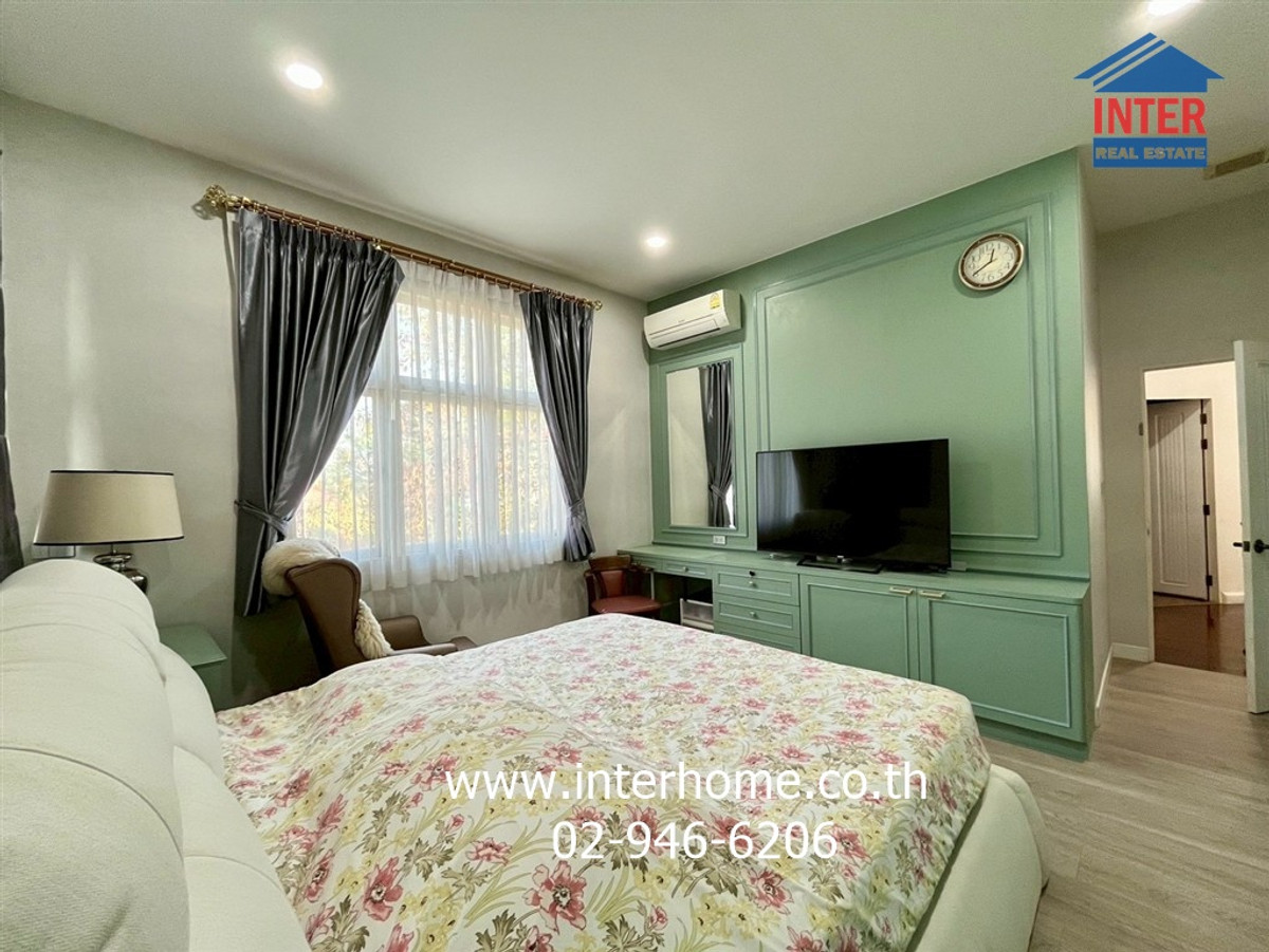 For SaleHousePhutthamonthon, Salaya : 2-story detached house, 100 sq m, Pathomporn Grand Home Village, Phutthamonthon Sai 3, Phran Nok-Phutthamonthon Road. Phutthamonthon Sai 3 Road, Bang Khae District, Bangkok