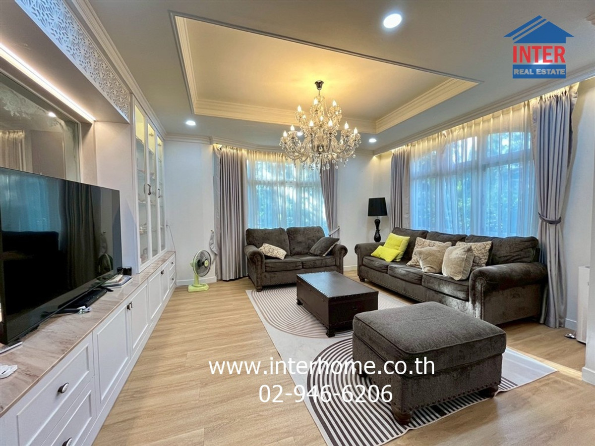 For SaleHousePhutthamonthon, Salaya : 2-story detached house, 100 sq m, Pathomporn Grand Home Village, Phutthamonthon Sai 3, Phran Nok-Phutthamonthon Road. Phutthamonthon Sai 3 Road, Bang Khae District, Bangkok