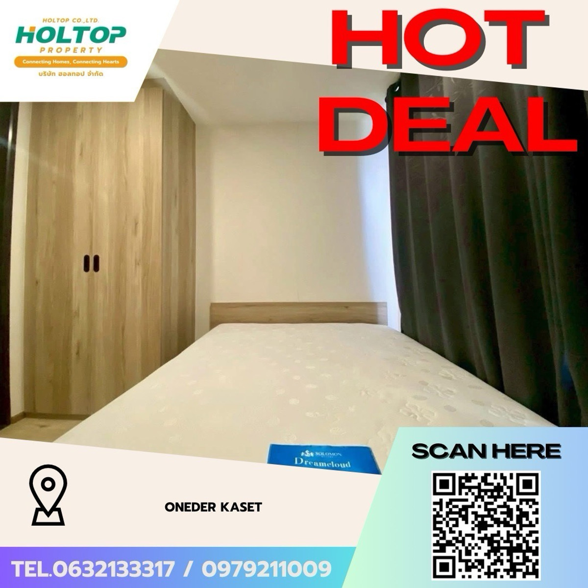 For RentCondoChaengwatana, Muangthong : #Z5006💥 160369 🔥Condo for rent Oneder Kaset