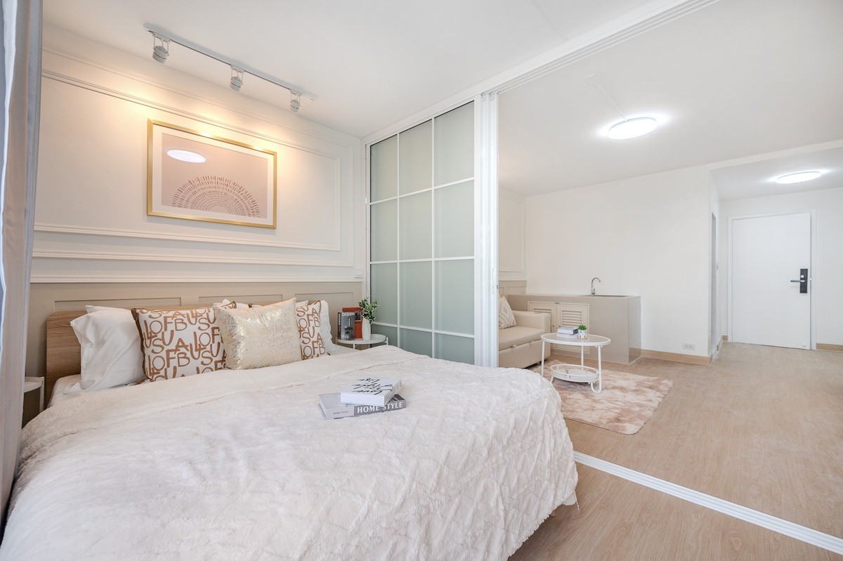 ขายคอนโดลาดพร้าว101 แฮปปี้แลนด์ : 🎊คอนโดสไตล์รีสอร์ท ใกล้เดอะมอลล์บางกะปิเพียง 3 นาที✨ ติดรถไฟฟ้าแค่ 300 เมตร 🚆🌸